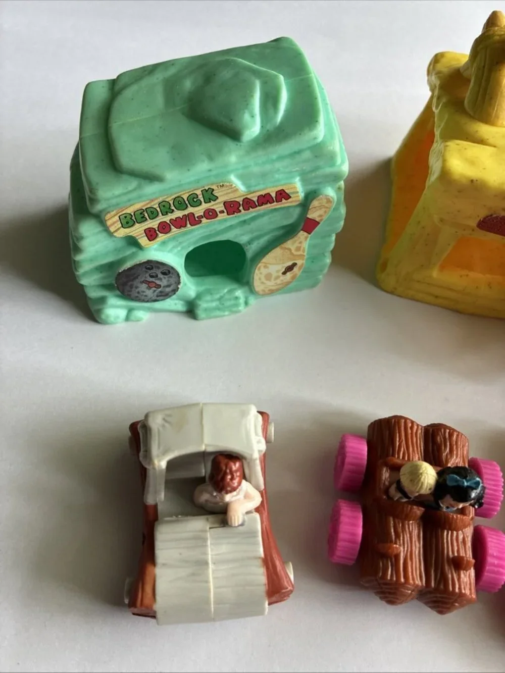Vintage 1993 McDonalds The Flintstones Happy Meal Toy Lot Fred Wilma Pebbles